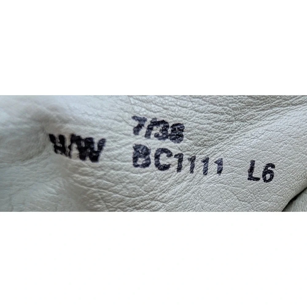 b.o.c. Born Concept Women 7 White Leather Knot Thong Wedge Sandals BC1111